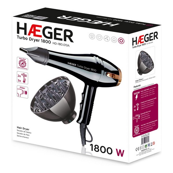 Uscător de Păr Haeger HAEGER TURBO DRYER 1800W