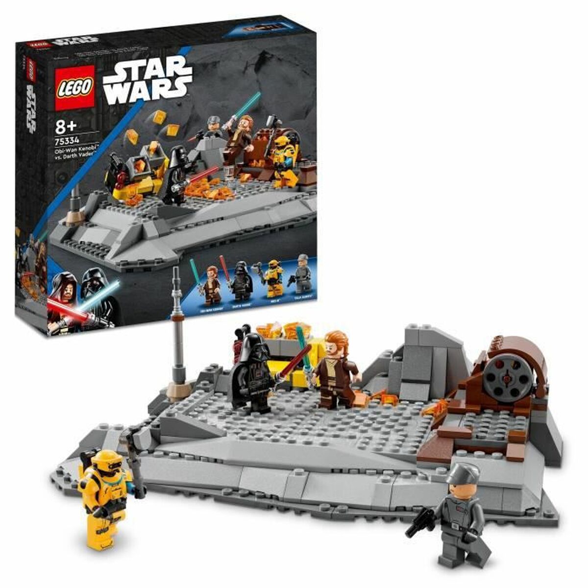 Playset Lego 75336 Star Wars Obi-Wan Kenobi vs. Darth Vaderr (408 Piese)