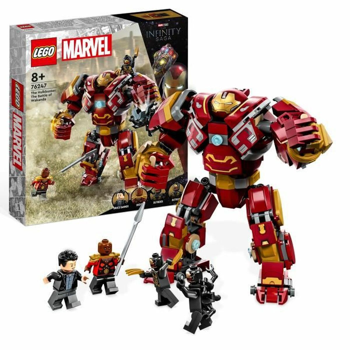 Playset Lego Marvel 76247 The Hulkbuster: The battle of Wakanda 385 Piese