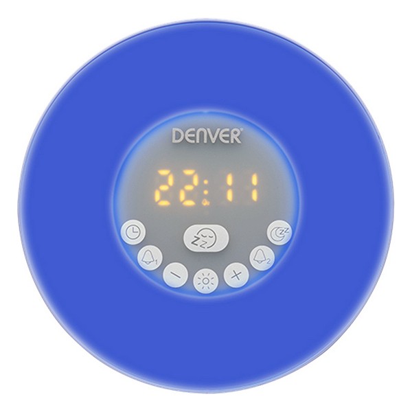 Radio Deșteptător Denver Electronics CRLB-400 FM Bluetooth LED Alb