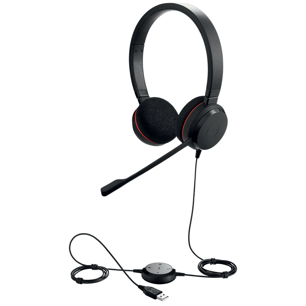 Căști cu Microfon Jabra Evolve 20 MS Stereo Negru