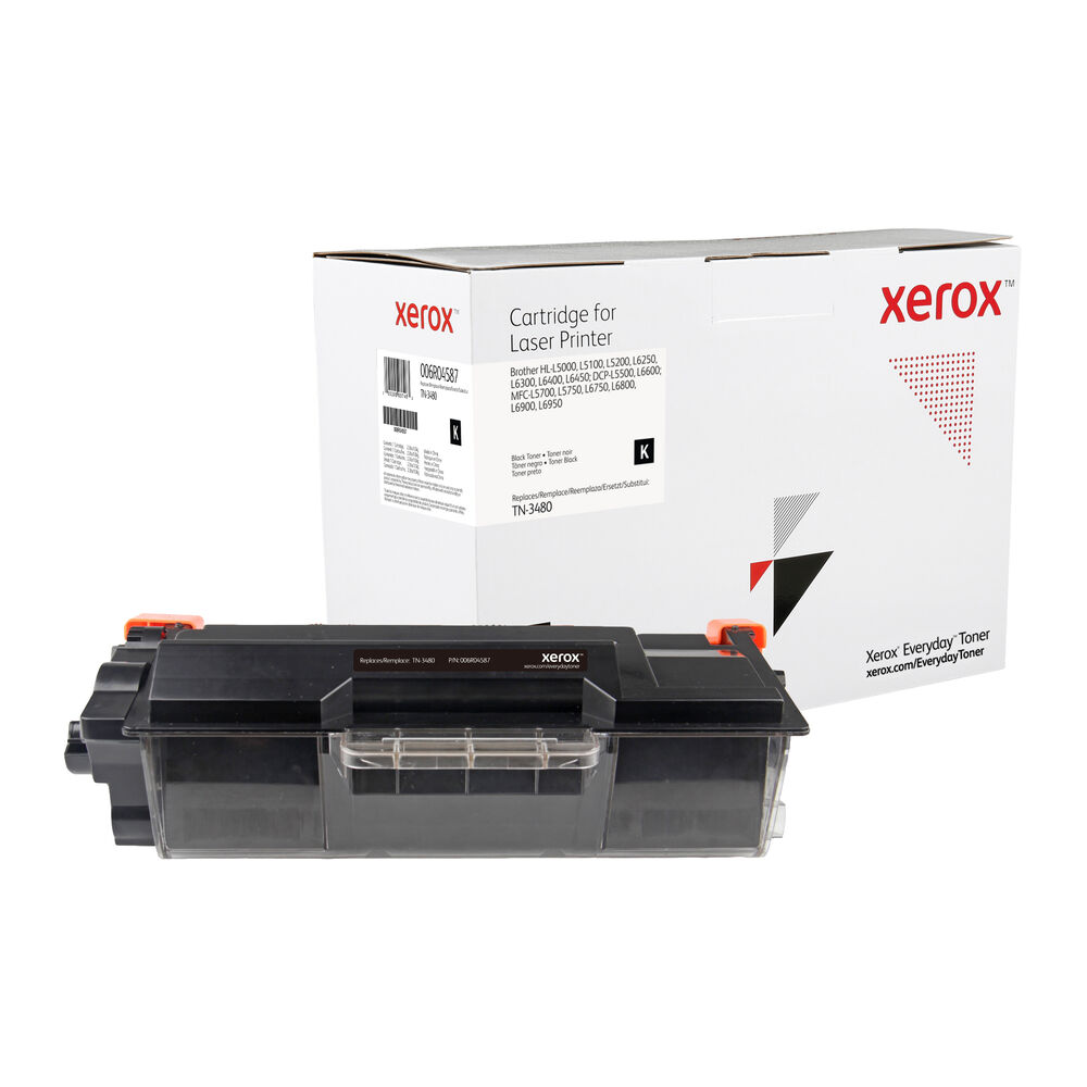 Cartuș cu Cerneală Originală Xerox Tóner Everyday Mono compatible con Brother TN-3480, Rendimiento estándar Negru