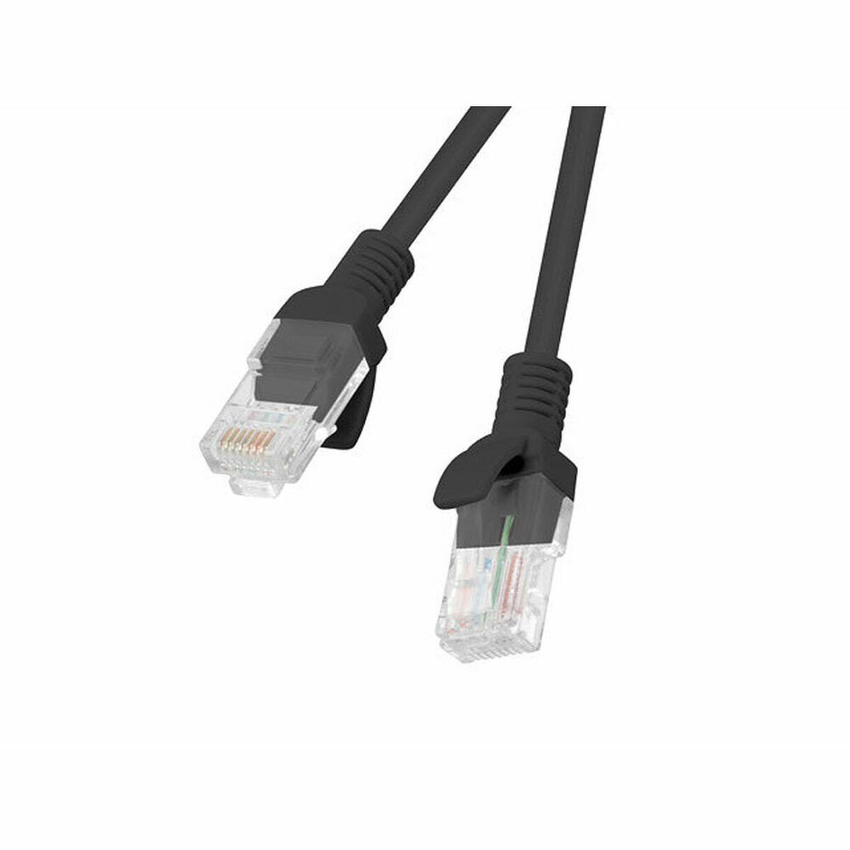 Cablu de Rețea Rigid UTP Categoria 6 Lanberg PCU6-10CC-0100-BK Negru 1 m