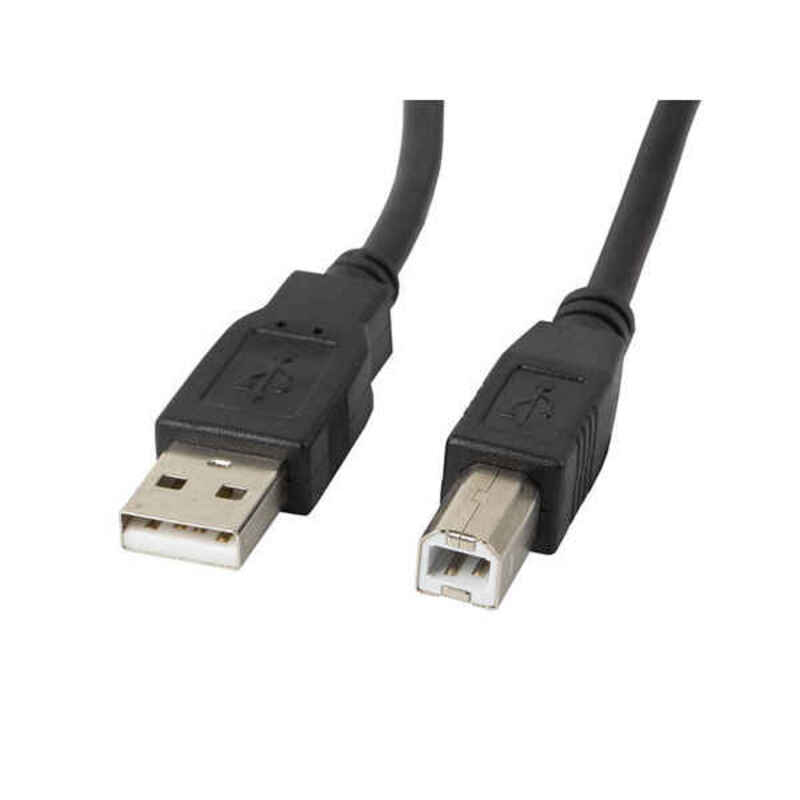 Cablu USB 2.0 A la USB B Lanberg 480 Mb/s Negru - Măsură 1,8 m