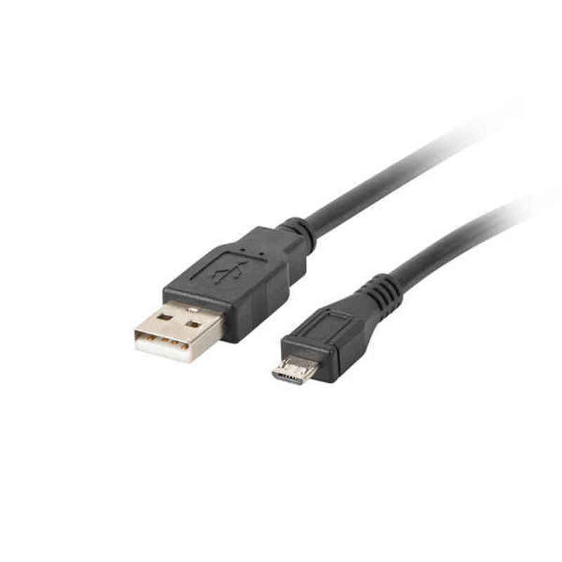 Cablu USB la Micro USB Lanberg 480 Mb/s Negru - Măsură 1 m