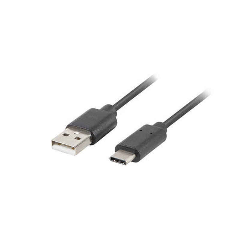 Cablu USB A 2.0 la USB C Lanberg 480 Mb/s Negru - Măsură 1,8 m