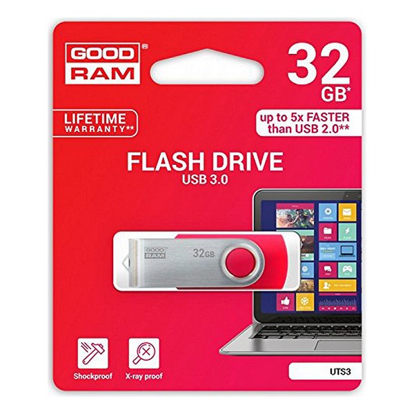 Pendrive GoodRam UTS3 USB 3.1 Negru - Culoare Negru Capacitate 128 GB