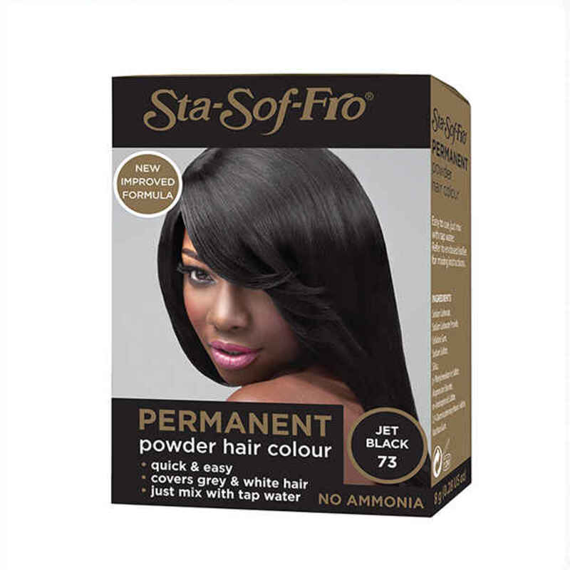 Vopsea Permanentă Sta Soft Fro Powder Hair Color Black (8 g)