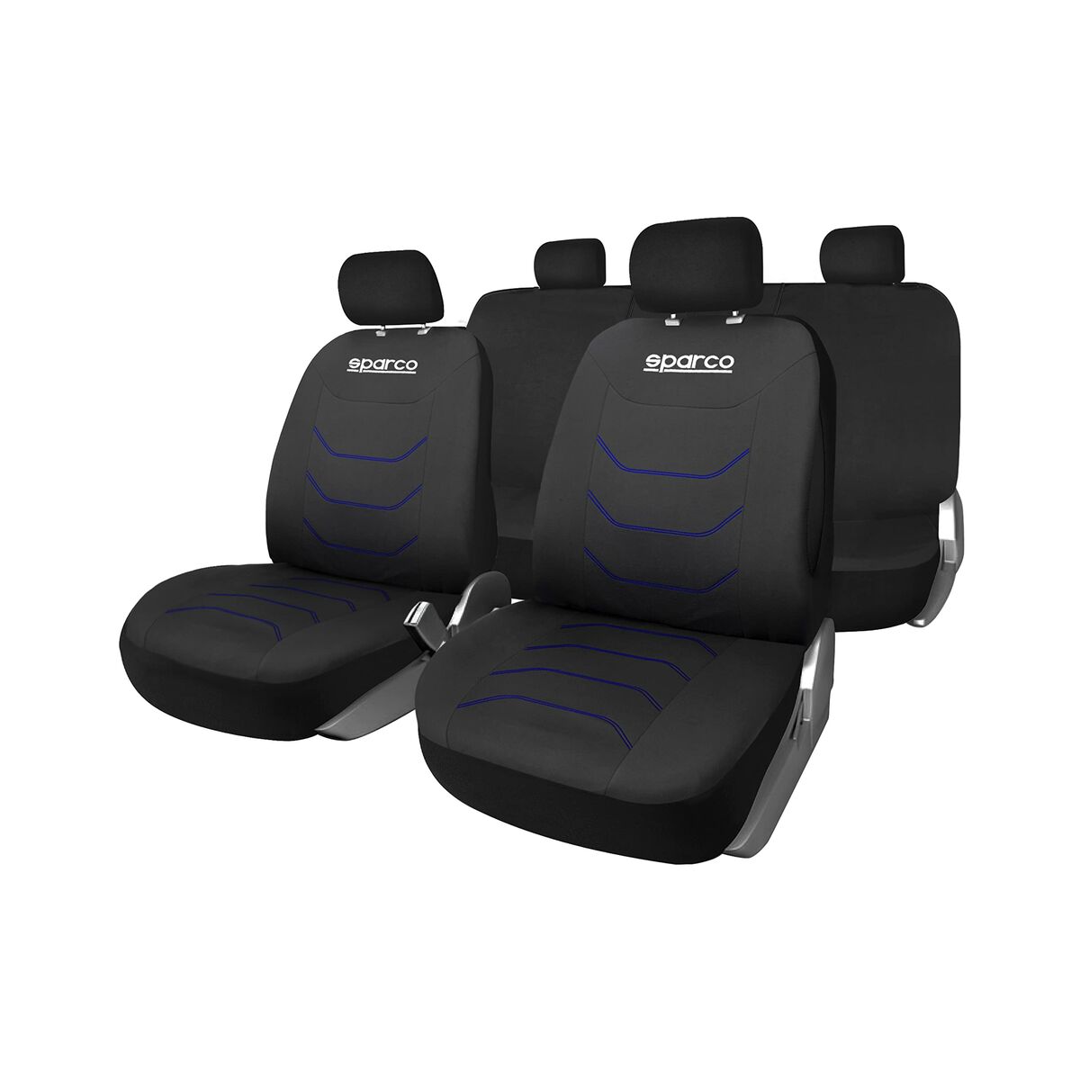 Set de Huse pentru Scaune Sparco Corsa Negru/Albastru