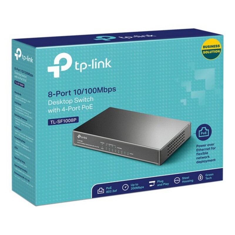 Switch de Birou TP-Link TL-SF1008P           RJ45 PoE 1.6 Gbps