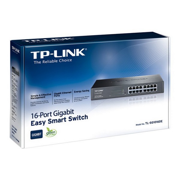 Switch de Dulap TP-Link TL-SG1016DE RJ45 32 Gbps Negru