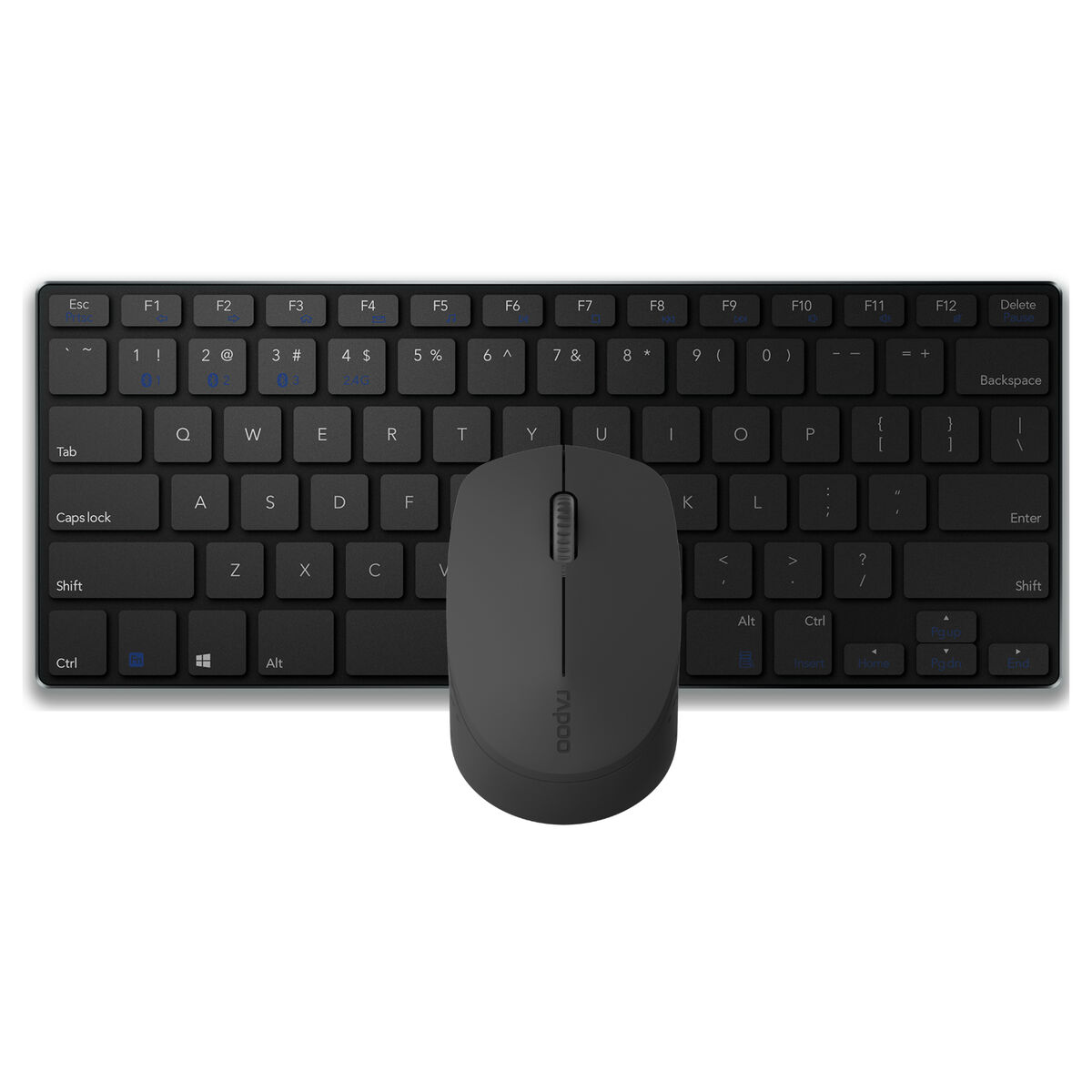 Tastatură și Mouse Fără Fir Rapoo 00192077 Negru