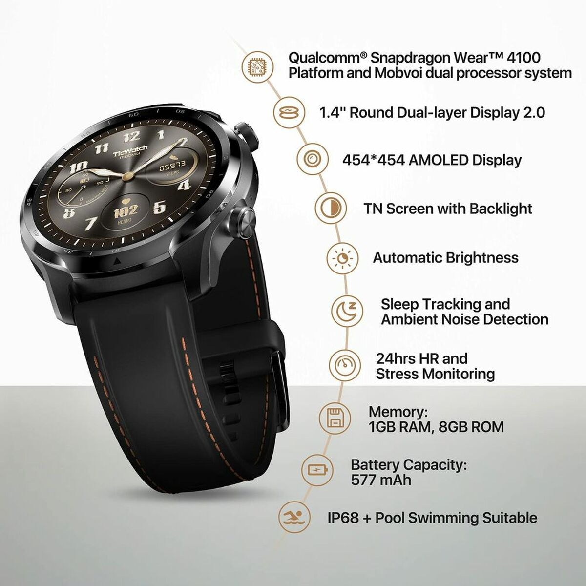 Smartwatch TicWatch Pro 3 GPS 1,4