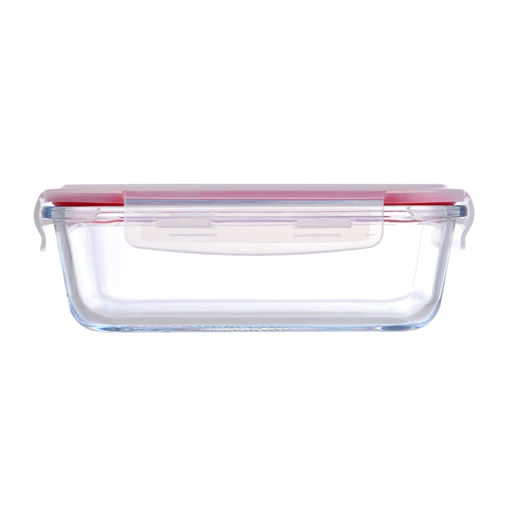 Cutie pentru prânz ermetică Bergner Roșu Sticlă borosilicată (1500 ml)