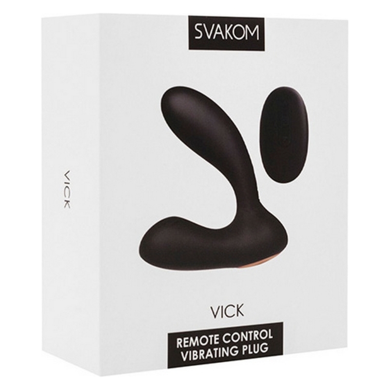 Aparat de Masaj pentru Prostată Vick Powerful Plug Silicone Noir Svakom