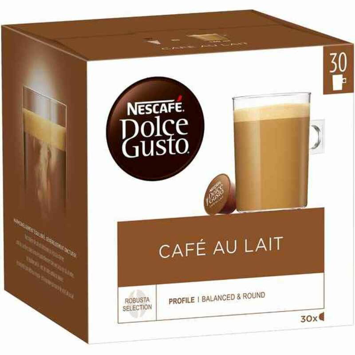 Capsule de cafea Nescafé Dolce Gusto Cafe Au Lait (30 uds)