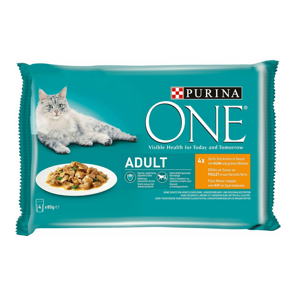 Mâncare pentru pisici Purina One Adult (4 x 85 g)