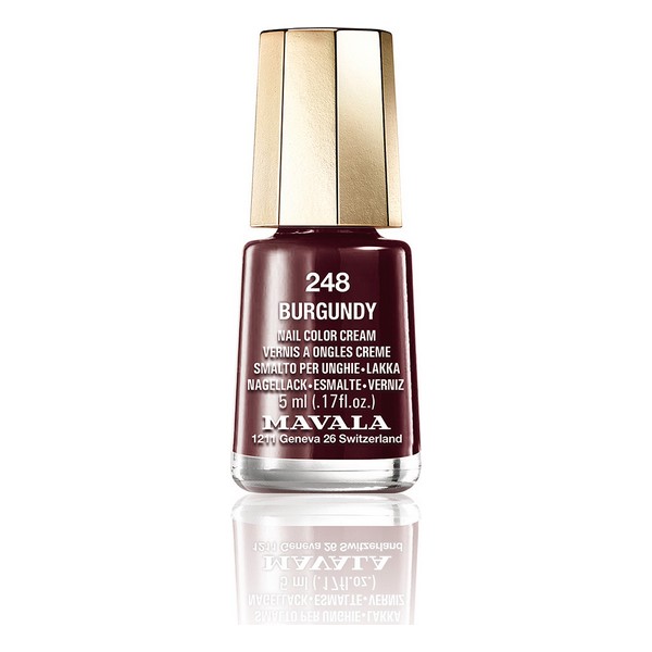 Lac de unghii Nail Color Mavala 248-burgundy (5 ml)