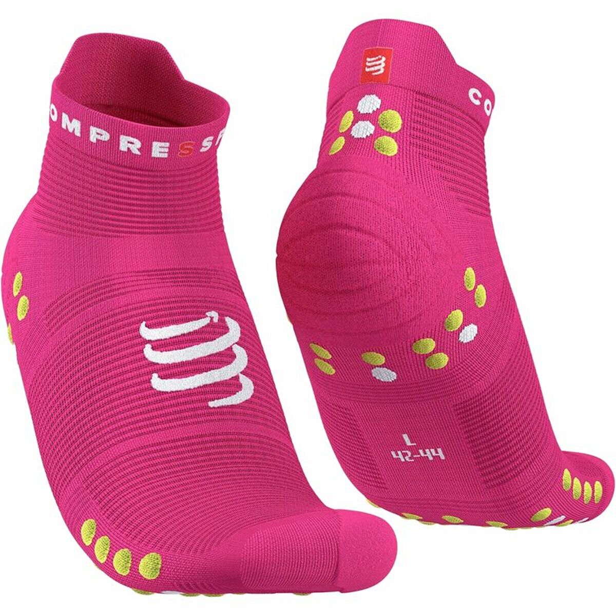 Șosete Sport Compressport Pro Racing Fucsia - Mărime la picior 45-48