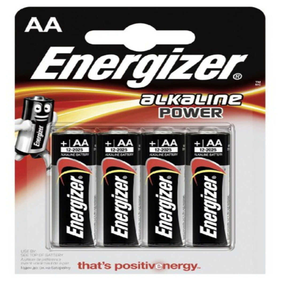Baterii Alcaline Energizer E300132900 AA LR6 (4 uds)