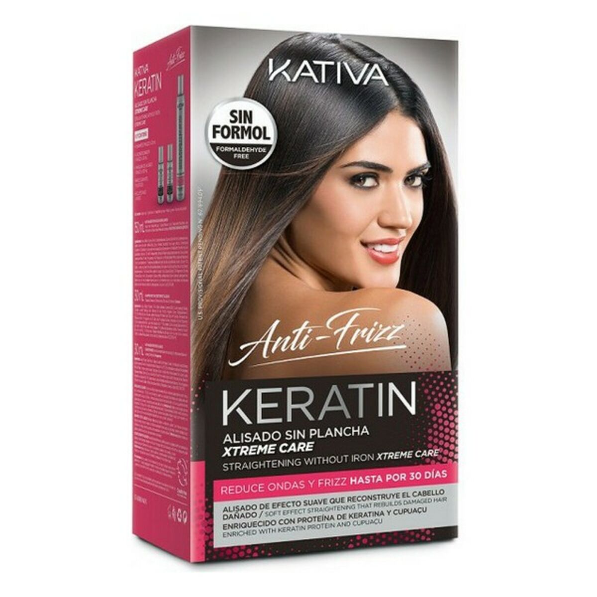 Tratament Capilar pentru Întinderea Părului Keratin Anti-frizz Xtrem Care Kativa (3 pcs) Păr deteriorat