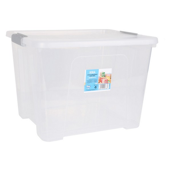 Cutie de depozitare cu capac Dem Kira Transparent - Capacitate 10 L