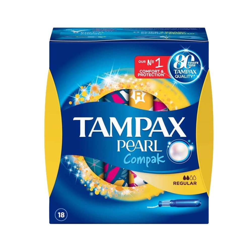 Tampoane Normale Pearl Compak Tampax (18 uds)