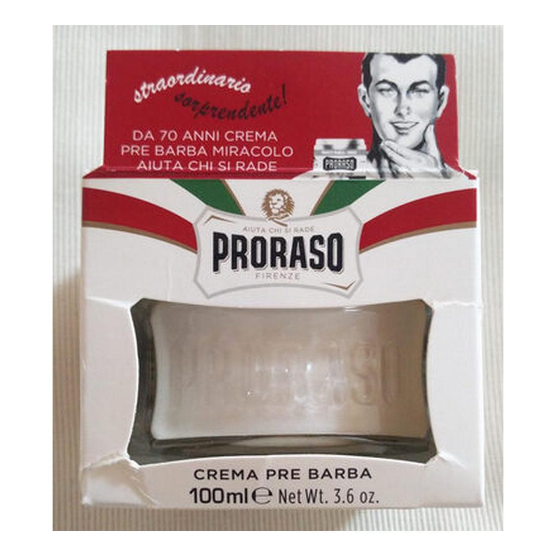 Loțiune pentru Bărbierit Proraso White Pre-bărbierit (100 ml)
