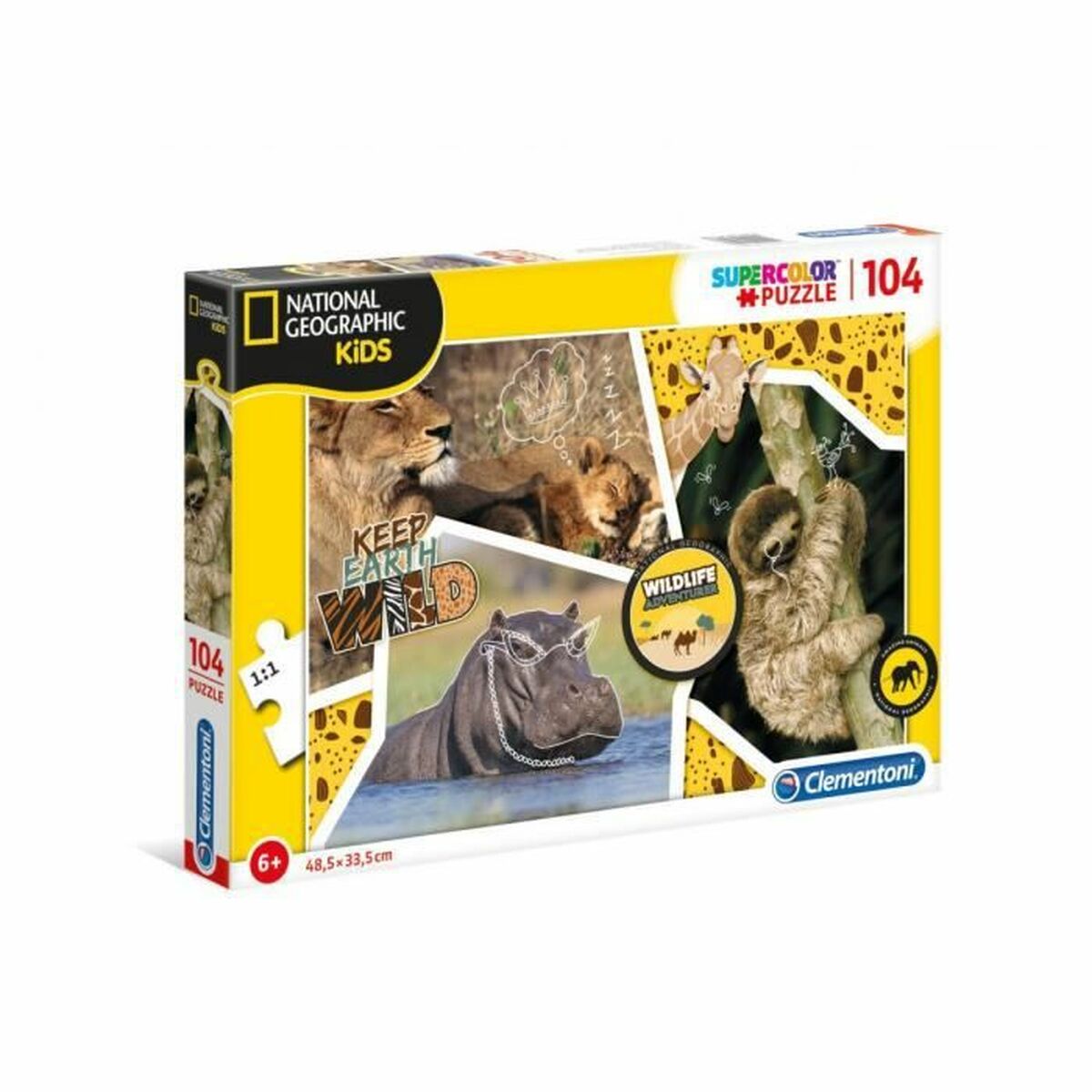 Puzzle Clementoni National Geographic Kids: Keep Earth Wild (104 Piese)