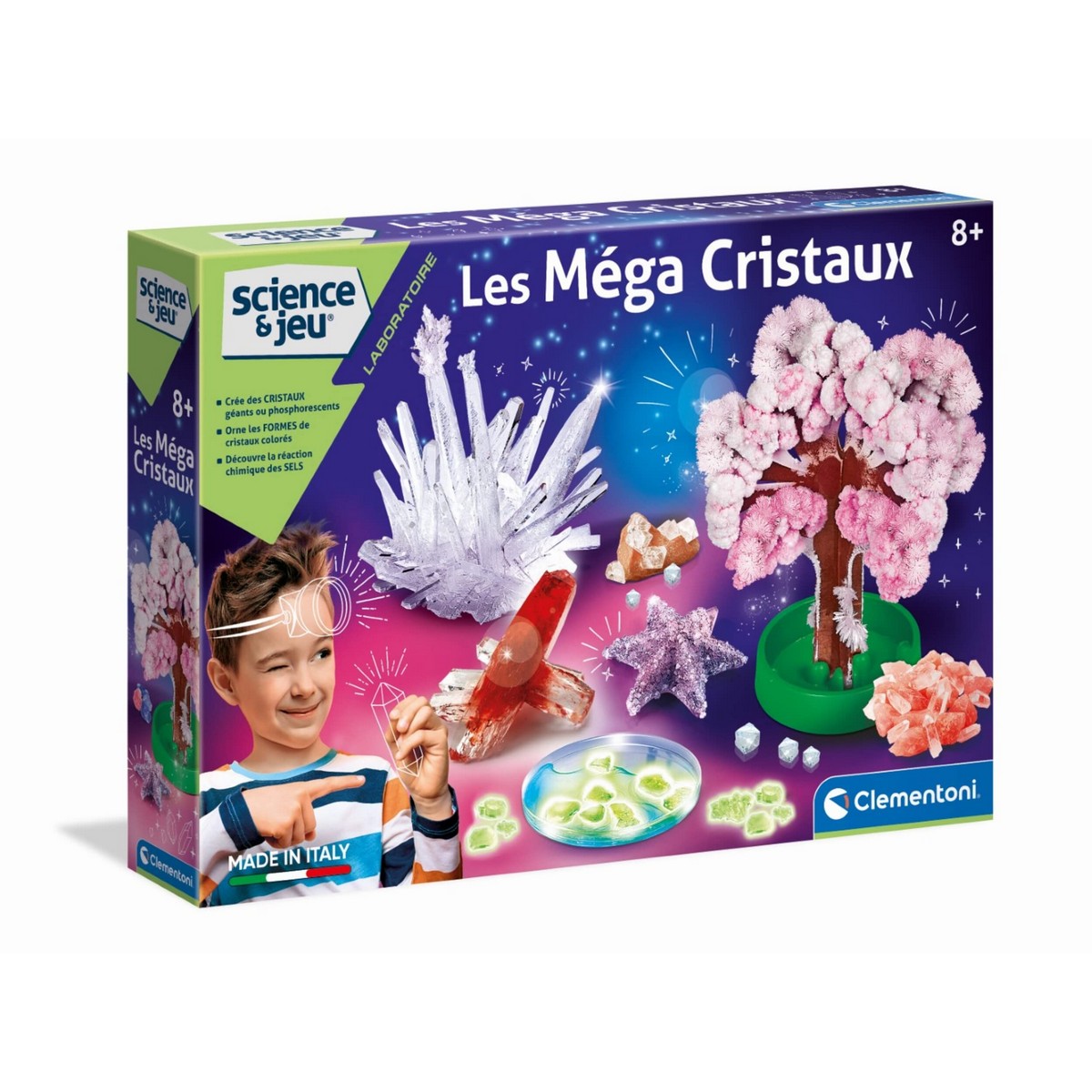 Joc de știință Clementoni The Mega Crystals Franceză 52490