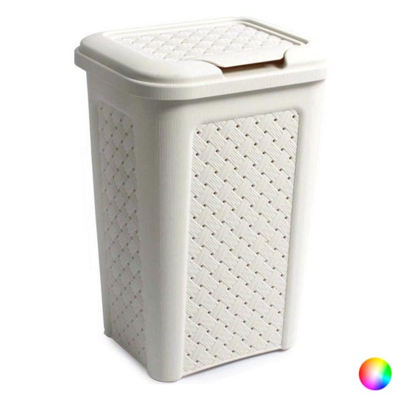 Coș de gunoi pentru hârtie Tontarelli Pătrat 10 L (24 X 20 x 35 cm) - Culoare Bej