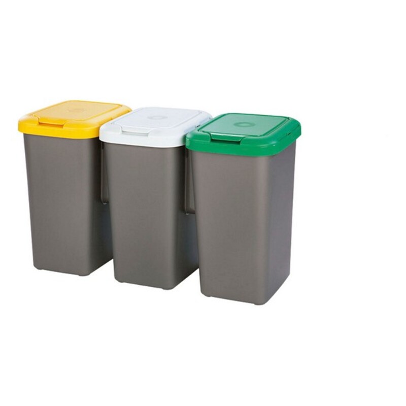 Găleată de gunoi pentru reciclare Tontarelli Plastic Gri (77 X 32 x 47,5 cm)