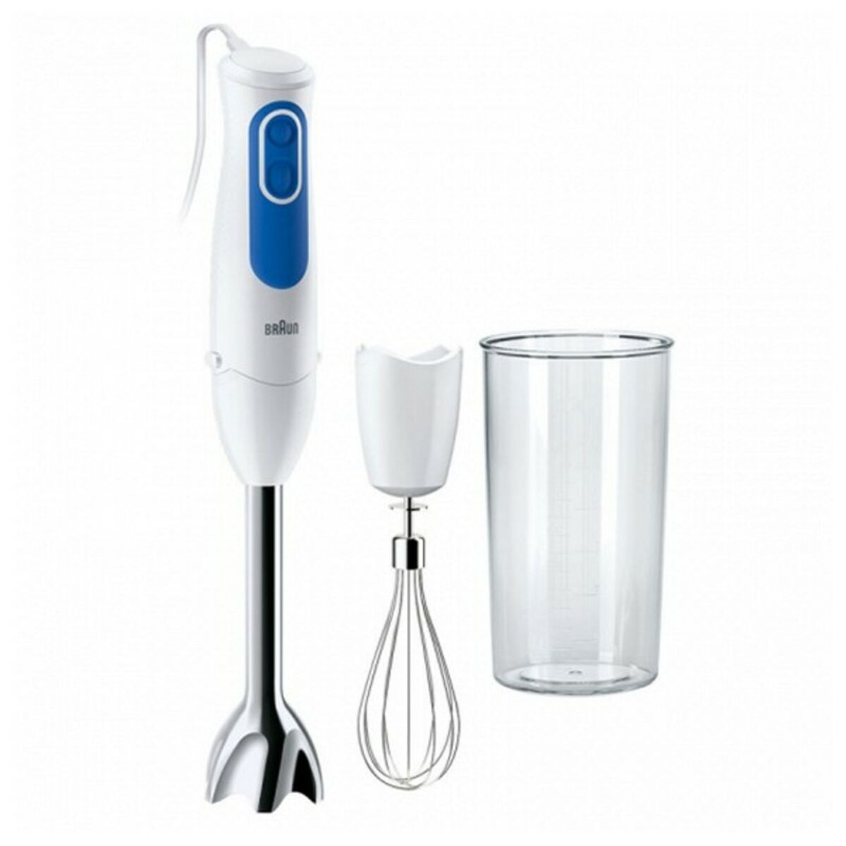 Mixer Manual Multifuncțional cu Accesorii Braun MQ3005 Cream 0,6 L INOX 700W