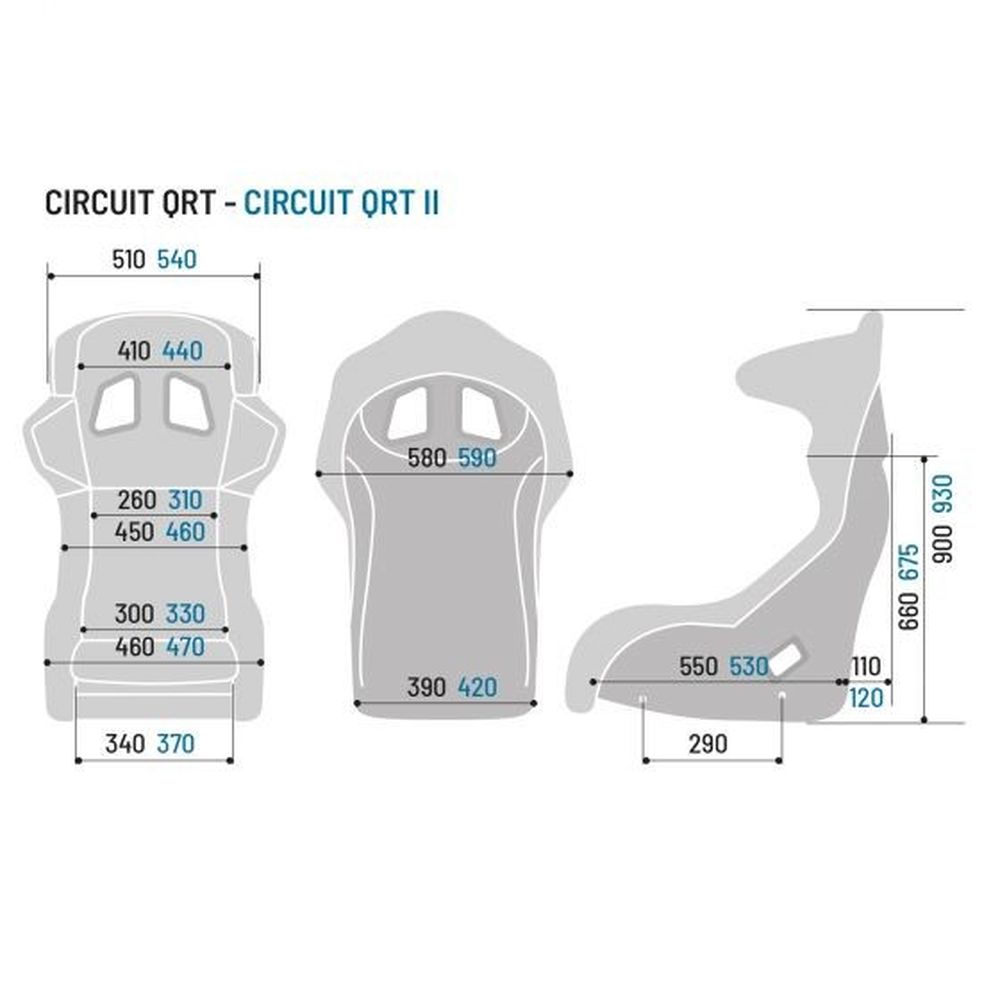 Scaun Sparco CIRCUIT QRT FIA 8855-1999 Negru