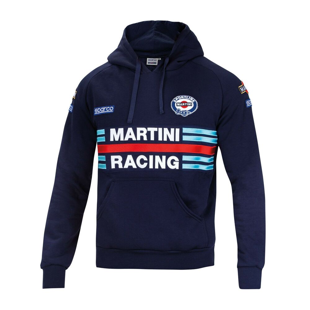 Hanorac cu Glugă Sparco Martini Racing Mărimea M Bleumarin