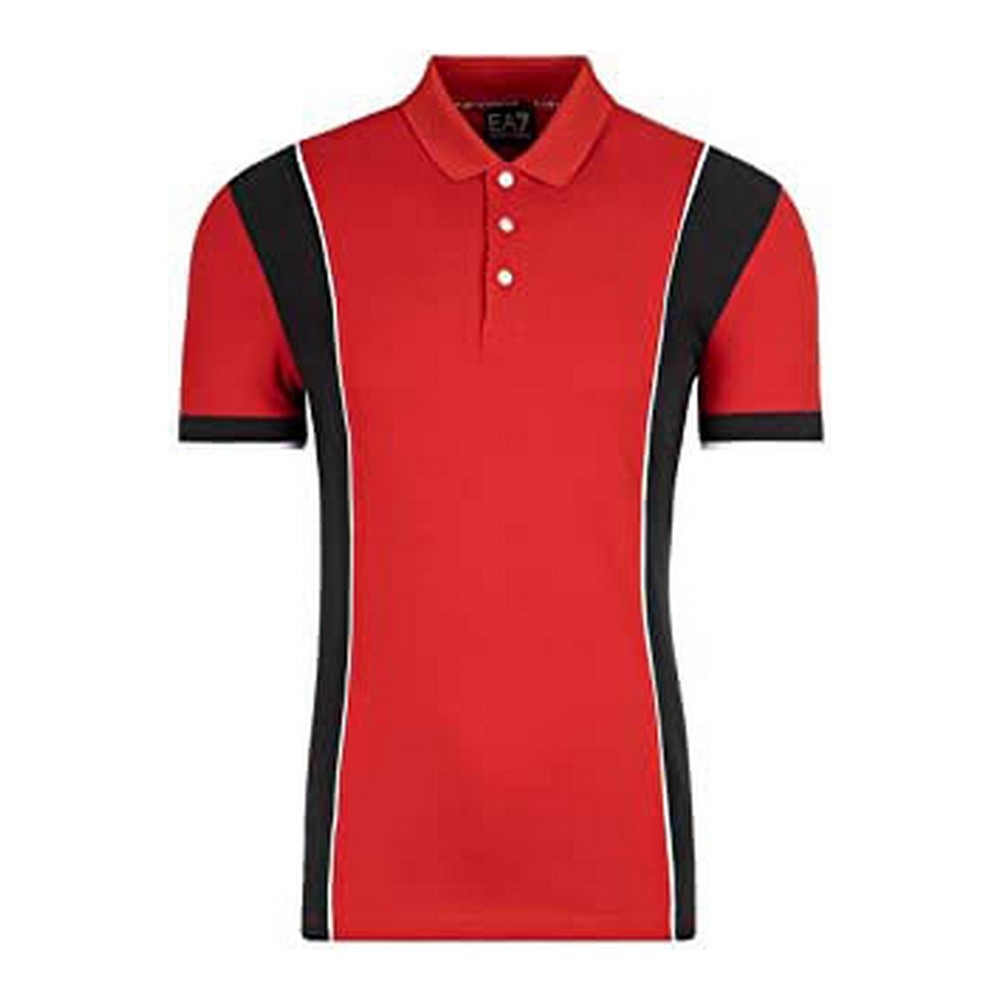 Tricou Polo cu Mânecă Scurtă Bărbați Armani Jeans C1450 Roșu - Mărime XL
