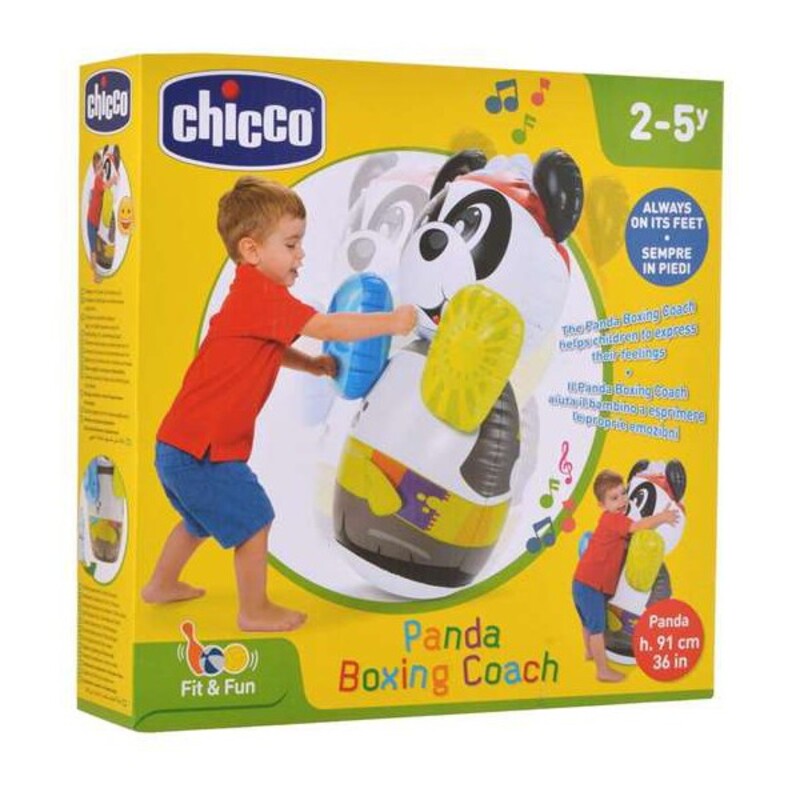 Sac de Box cu Picior Gonflabil pentru Copii Panda Chicco cu sunet (60 x 91 x 30 cm)
