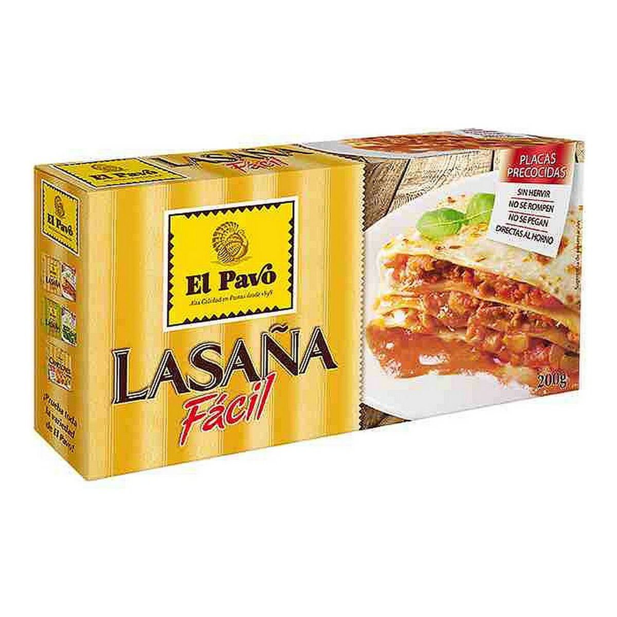 Lasagne El Pavo 18 uds (200 g)