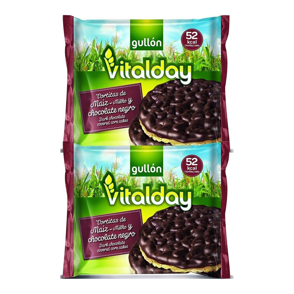 Corn Pancakes Gullón Vitalday Chocolate Negro (100 g)