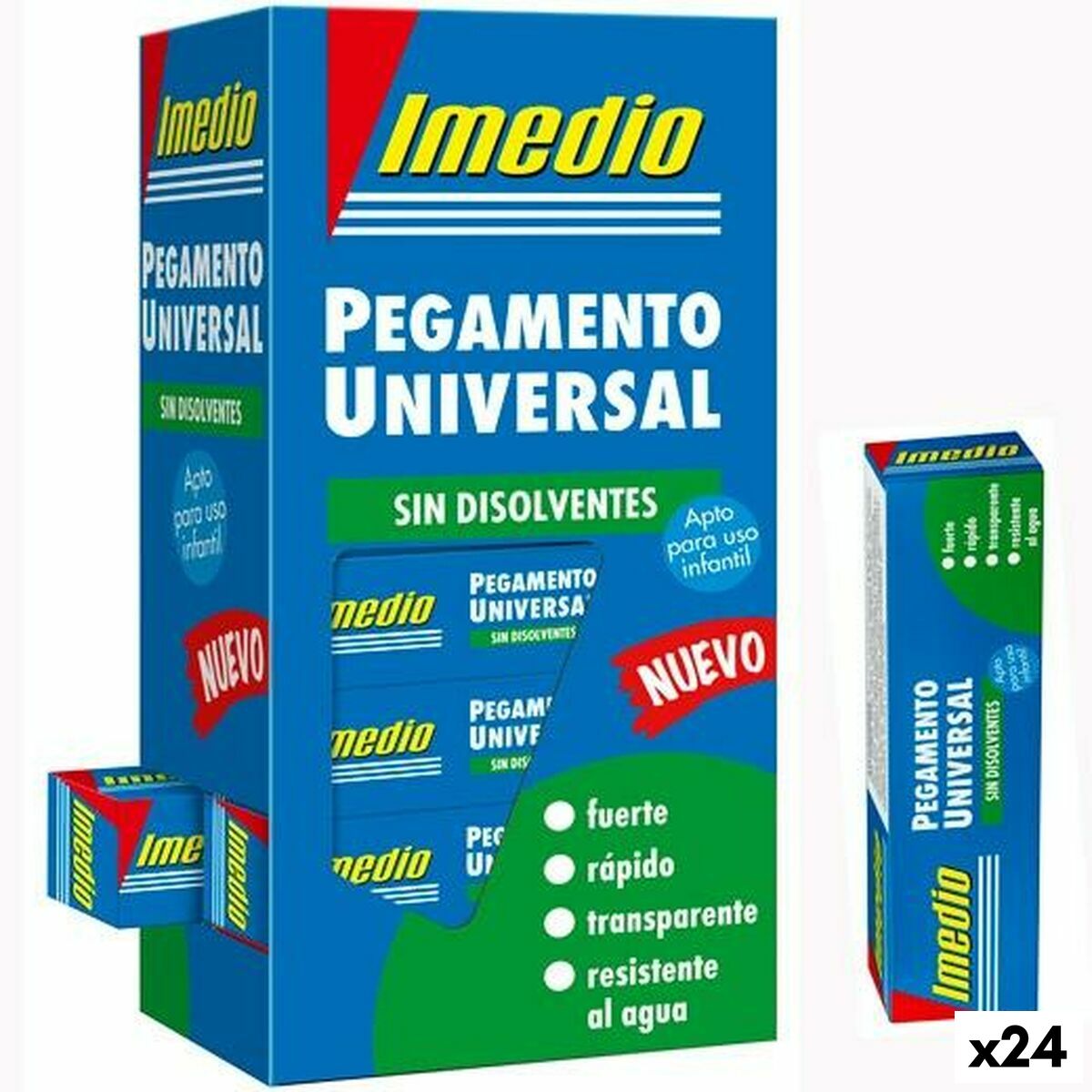 Lipici Imedio Transparent 35 ml (24 Unități)