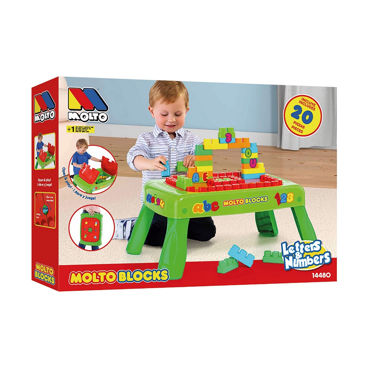 Jucărie interactivă Moltó Blocks Desk 65 x 28 cm Plastic