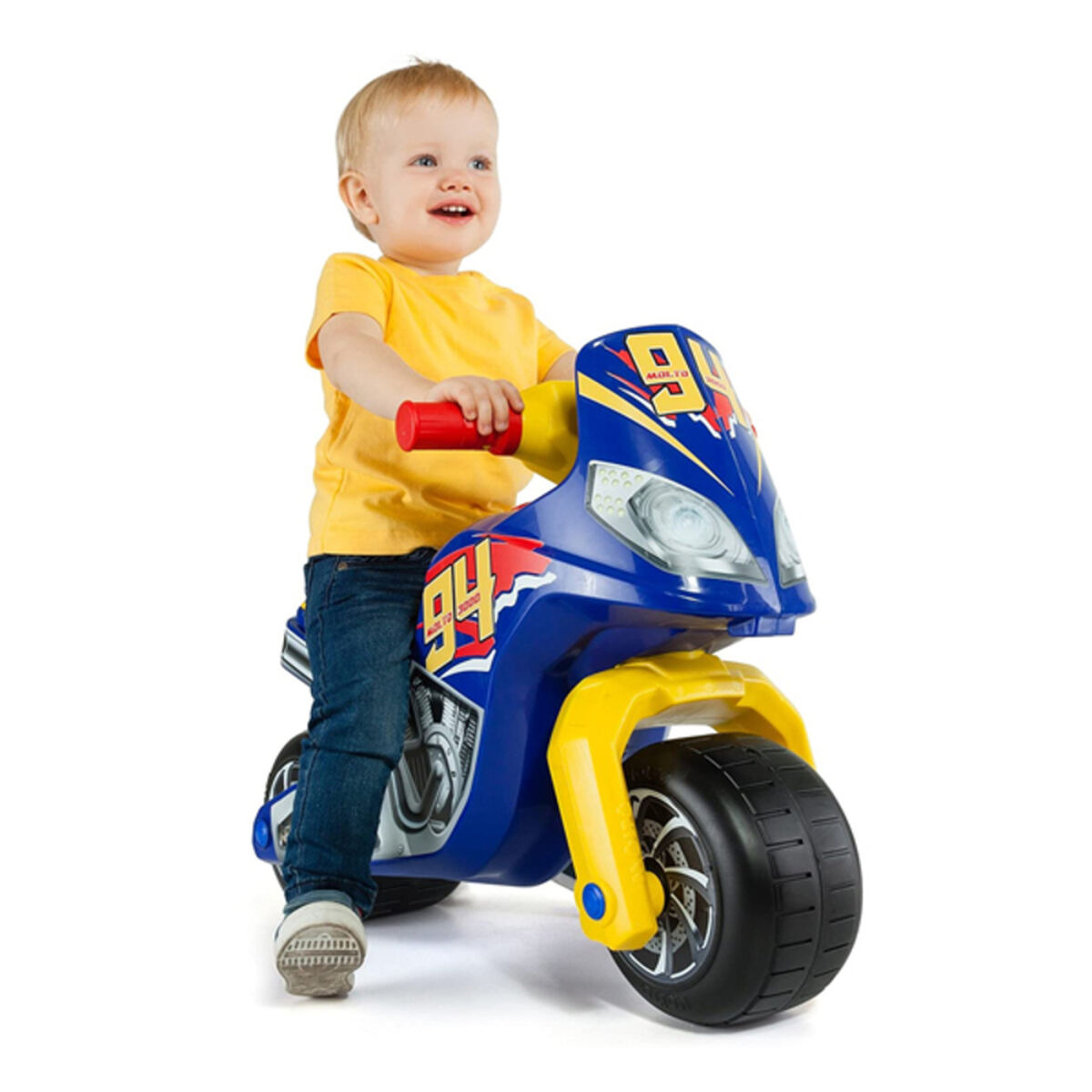 Mașină-Premergător Moto Cross Race Moltó Albastru (18+ luni)