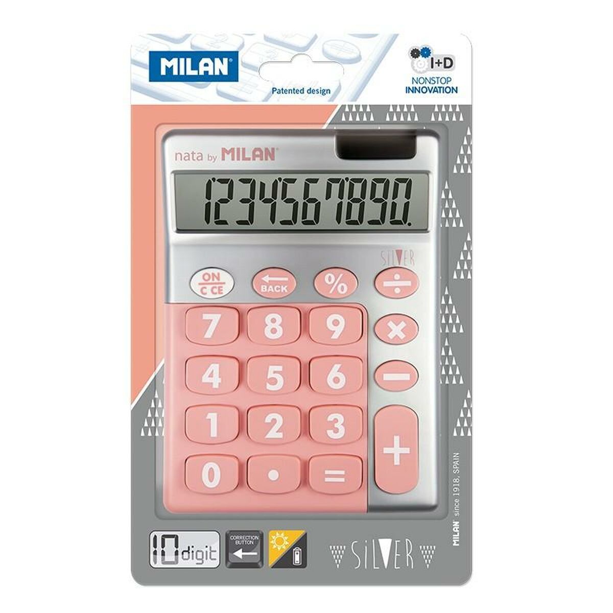 Calculator Milan Roz (14,5 x 10,6 x 2,1 cm)