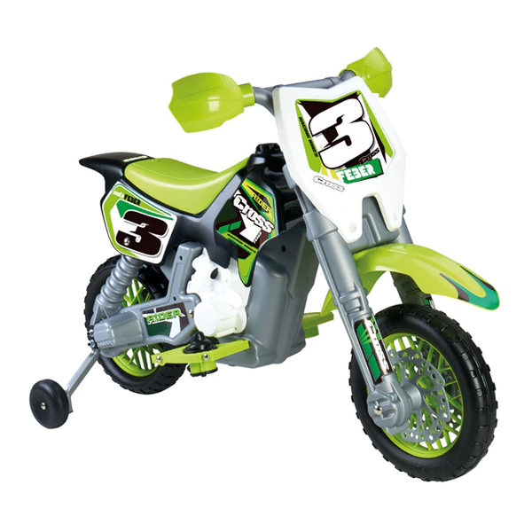 Motocicletă Feber Rider Cross 6 V Electric Verde (82 X 57 x 119 cm)