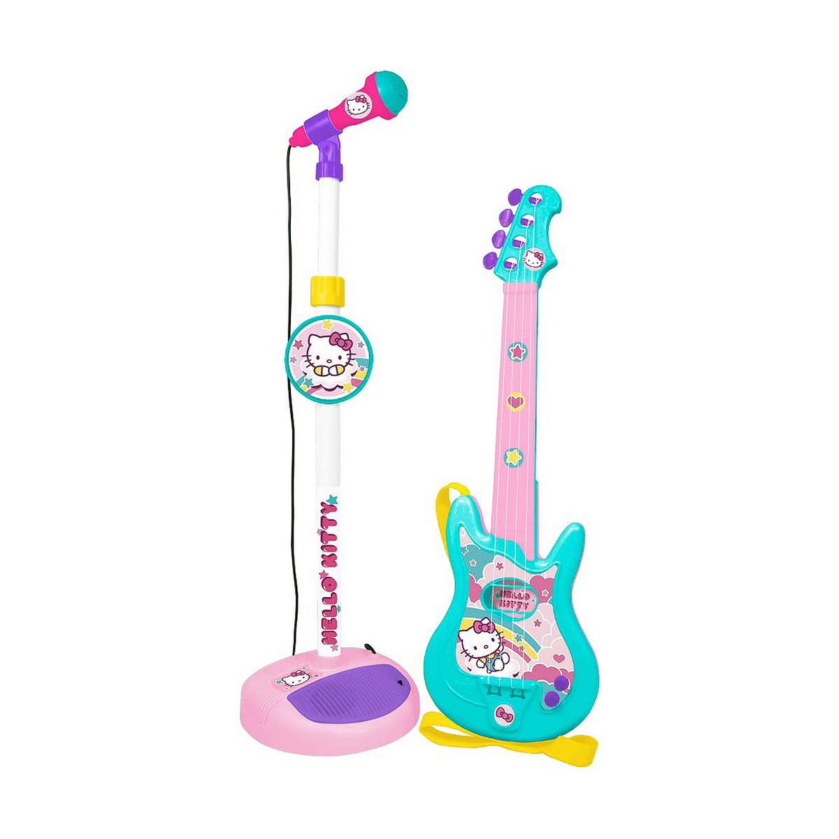 Chitară pentru Copii Reig Hello Kitty Microfon