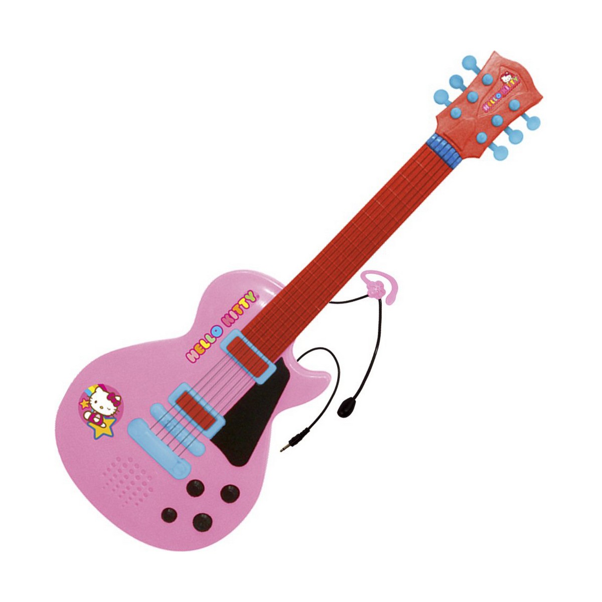 Chitară pentru Copii Hello Kitty Microfon Roz Electronică