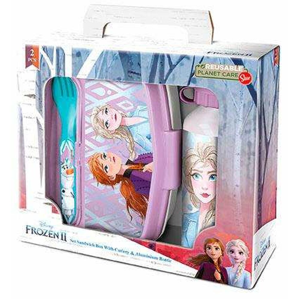 Set de Menaj pentru Copii Stor Frozen II Roz 4 Piese Plastic