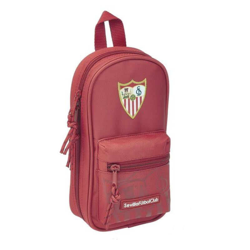 Pencil Case Backpack Sevilla Fútbol Club Roșu (33 Piese)