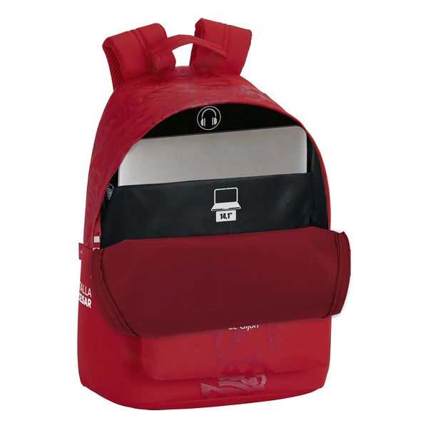 Rucsac pentru Laptop Real Sporting de Gijón 14,1'' Roșu