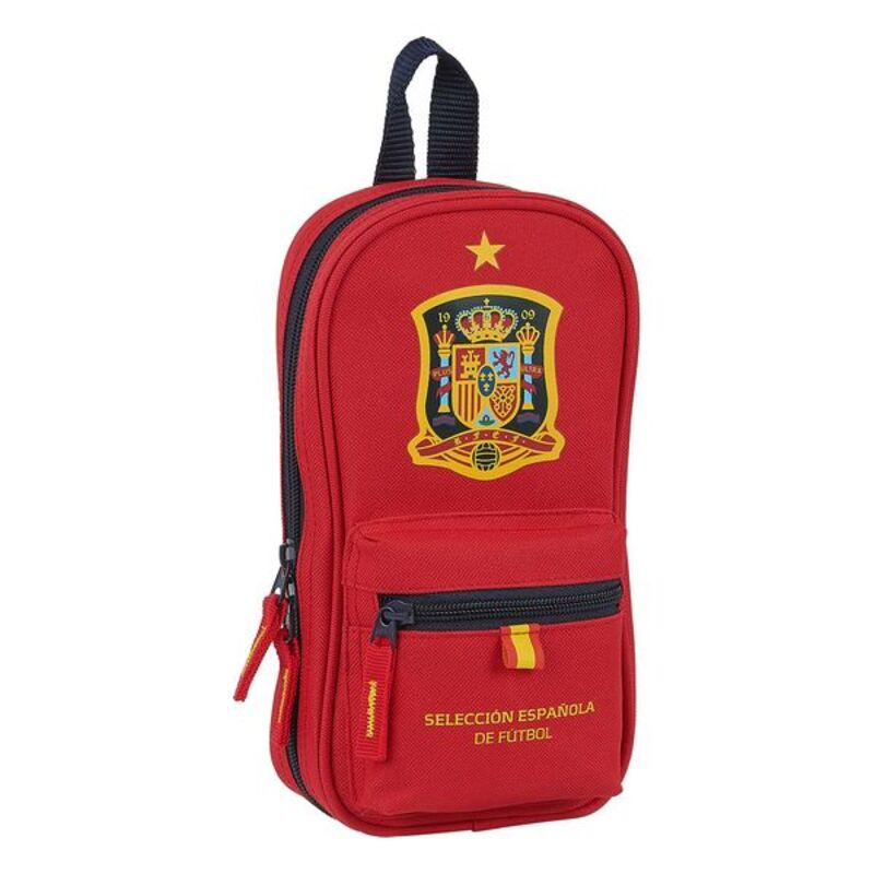 Pencil Case Backpack RFEF Roșu (33 Piese)